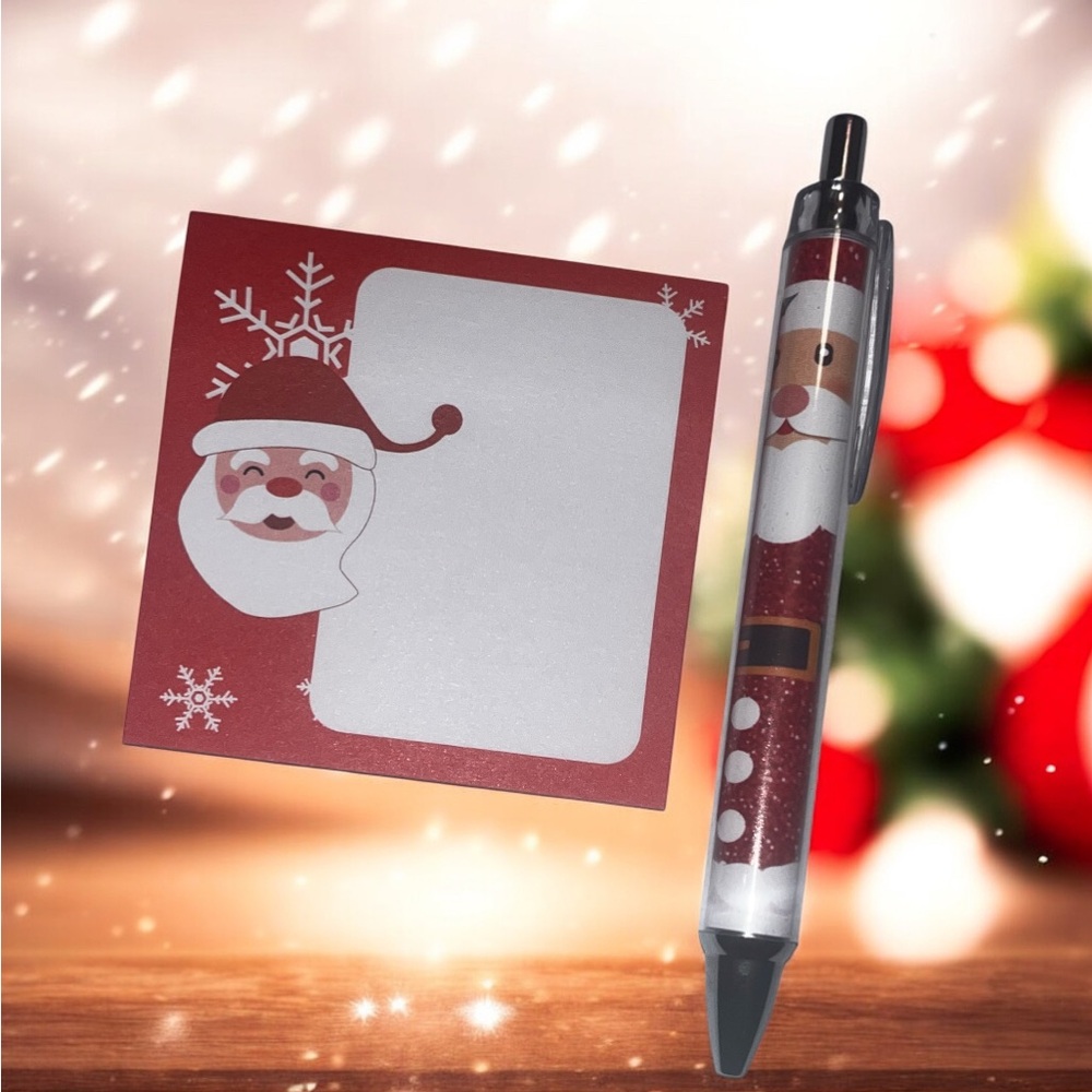 Christmas Pen and Sticky Notes Set (Pick 1) NWT